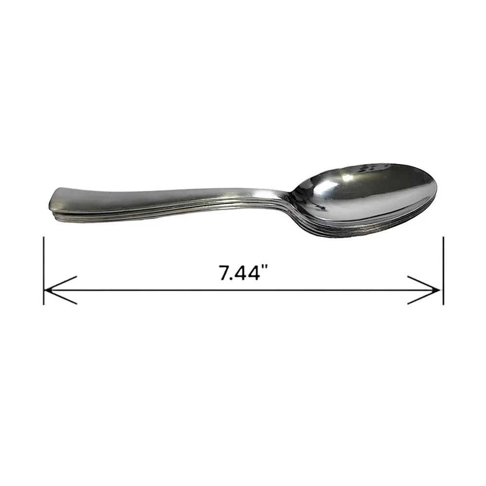 Vintage Pfaltzgraff Stainless Steel Soup Spoon Flatware 4 pieces 18/0